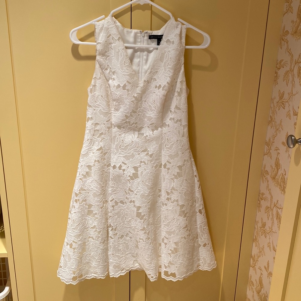 White House black market white lace dress